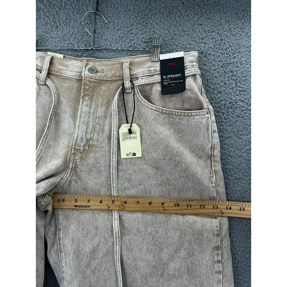 Levis Premium Jeans XL Straight Denim Jeans Women 32 (Fit 36x29..5) Loose NWT‎